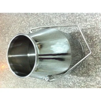 Санитарное Ведро для молока SUS304 25Литров, отполированное внутри и снаружи I.D. 178 мм, Высота ручки 145 мм