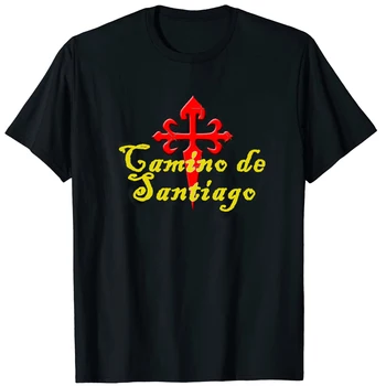 Футболка Camino De Santiago, новая летняя повседневная мужская футболка из 100% хлопка с круглым вырезом и коротким рукавом, размер S-3XL