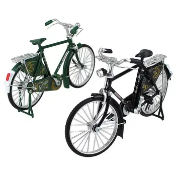 Металлическая модель велосипеда в масштабе 1: 10, Гоночная велосипедная игрушка, имитация горного велосипеда, Металлическая гоночная модель мини-велосипеда, украшения для дома, ремесла