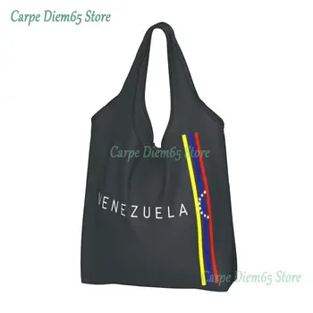Флаг Венесуэлы, продуктовые сумки, сумка для покупок, сумка через плечо, переносная сумка Боливарианской Республики Венесуэла большой емкости