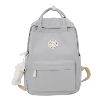 Модный Женский рюкзак большой емкости для подростков, Черная школьная сумка, Женская сумка для деловых поездок, Водонепроницаемая НОВАЯ Mochila для девочек