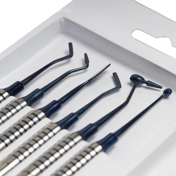 6шт Инструментов для пломбирования зубов смолой, набор для эстетической пломбировки зубов, антипригарный набор