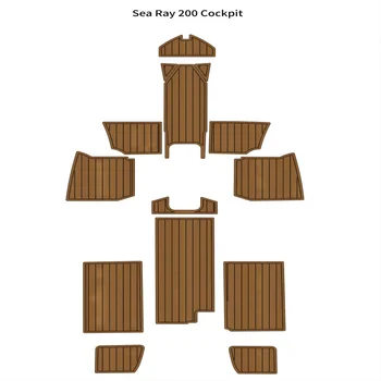 Коврик для кокпита Sea Ray 200 Лодка из пены EVA, коврик для палубы из искусственного Тика, напольная основа, самоклеящийся стиль SeaDek Gatorstep