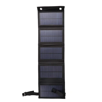 Водонепроницаемый блок питания мощностью 20 Вт Зарядное устройство Солнечные элементы Аккумуляторная батарея 5 В USB Солнечные панели