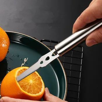 1 шт. Ручная овощечистка для апельсинов из нержавеющей стали, Лимонные Фрукты, Резак для цитрусовых, Практичный нож для чистки кухонных овощей, инструменты и гаджеты
