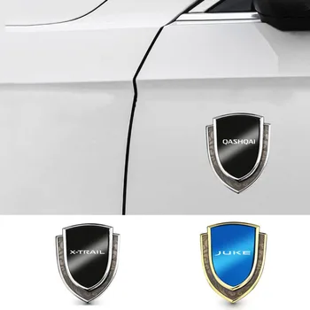 Автомобильная Металлическая 3d Наклейка Auto Logo Custom Shield Styling Decoration для X-Trail Qashqai Juke Leaf Micra NOTE Patrol Автомобильные Аксессуары