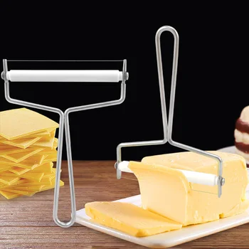 Кухонный инструмент для приготовления сыра, Инструменты для приготовления сыра, Нож для нарезки сыра из нержавеющей стали регулируемой толщины, нож для нарезки сливочного масла