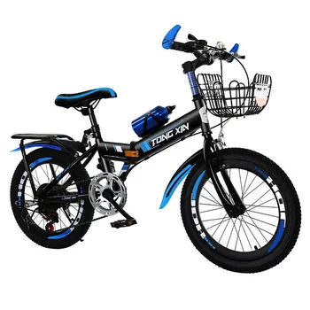 Детский велосипед 22 Дюймовый Горный велосипед Рама из высокоуглеродистой стали Устойчивая Прочная Нескользящая Защита окружающей среды Утолщенные шины