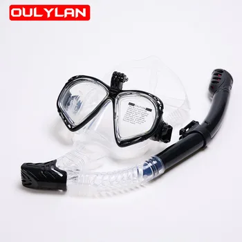 Новая маска против запотевания, маска для подводного плавания, силиконовая маска для подводного плавания, маска для взрослых, очки для подводного плавания, снаряжение для пловцов