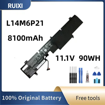 Оригинальный Аккумулятор RUIXI 11,1V 90Wh 9 яЧеек L14M6P21 5B10H35531 Для Ноутбука Внутренняя Батарея Для Ноутбука Y900 Y910 Y900-17ISK-80Q1004QGE