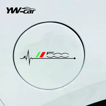 1 шт. Масляная наклейка на автомобильный бак для Fiat 500 500x 500l 500C Автомобильные Аксессуары Светоотражающая наклейка на автомобиль KK Этикета