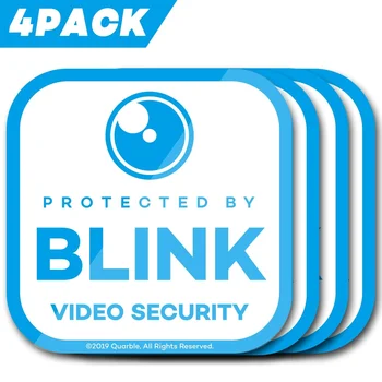 4 водонепроницаемых наклейки на окна для домашней системы безопасности с камерой Blink XT-4 упаковки (синий)