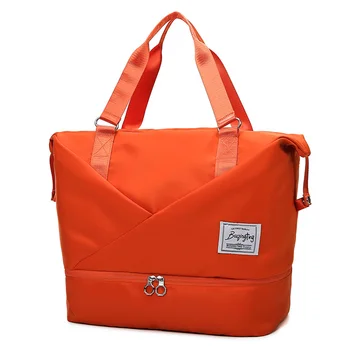Дорожная сумка для багажа большой емкости, уличная спортивная сумка для женщин, складная сумка-органайзер для одежды, спортивная сумка для занятий йогой и фитнесом
