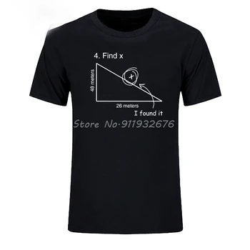 Найти Переменная X Учитель математики Забавная футболка Мужская Хлопковая футболка с короткими рукавами и рисунком из мультфильма, Футболки, топы, одежда