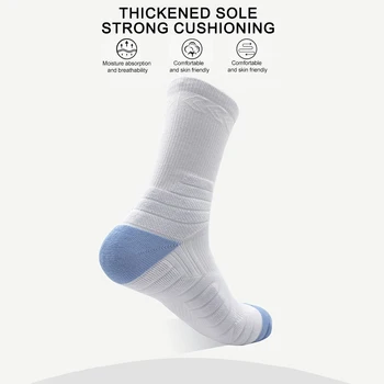 Спортивные носки унисекс с мягкой подкладкой, дышащие чулки для бега в полоску для занятий спортом на открытом воздухе.
