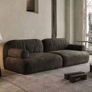 Секционный Роскошный Черный диван-кровать Vintage Relax, Дизайнерский Большой Уникальный Комфортный диван Italiano, Необычная мебель для дома Xxl Divano