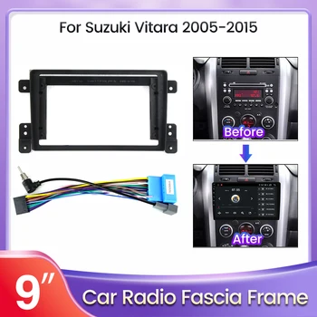 Автомобильный Радиоприемник Для Suzuki Vitara 2005-2015 Для Android All-in-One Stereo Dash Kit Подходит Для установки Отделки Лицевой панели Facia Frame
