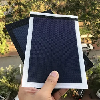 тонкопленочная солнечная панель фотоэлектрический элемент небольшое гибкое солнечное зарядное устройство cargador аморфный ETFE 1.5 Вт 1.5 В 200 МА