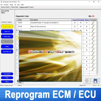 Инструмент сканирования Techstream V16.30.013 для автомобилей Toyota Lexus и Scion диагностирует программирование настроек клиента, перепрограммирование (ECM/ECU)