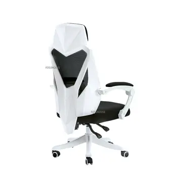 Офисные стулья Nordic Mesh для офисной мебели, домашнего удобного сидячего черно-белого компьютерного кресла, эргономичного кресла с откидной спинкой