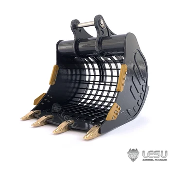 Окрашенная решетка Узкий ковш для LESU Metal 1/14 Et35 RC Гидравлический экскаватор Игрушки для улицы TH21657