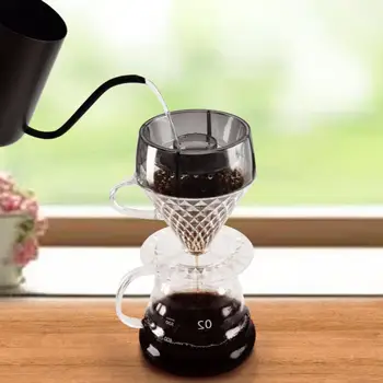 Кофейная крышка Многоразовая фильтровальная чашка Простая в использовании Отличная кофейная крышка для впрыска воды для столовой