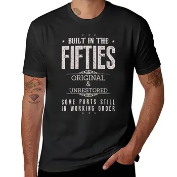 Новая футболка Built In The Fifties, спортивные рубашки для мальчиков, футболки с животным принтом, футболки на заказ, летние топы, футболка с коротким рукавом для мужчин