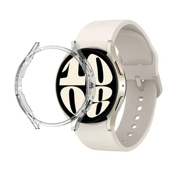 Чехол для часов Samsung Galaxy Watch 6 40 мм PC Матовый чехол Универсальная защита от падения, бампер, защитная пленка для экрана Galaxy watch 6