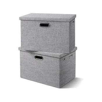 Ящики для хранения ткани с крышками - Толстые складные шкафы для одежды Декоративные ящики для хранения белья
