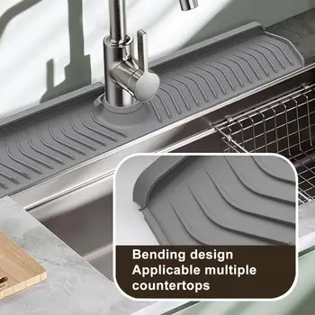 Широкое применение Легкий коврик для защиты от брызг смесителя для кухонной раковины кухонные принадлежности