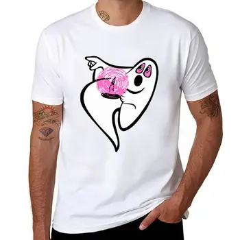 Новая винтажная футболка Beistle Ghost with Candle, винтажная одежда, футболка на заказ, одежда из аниме, летний топ, черные футболки для мужчин