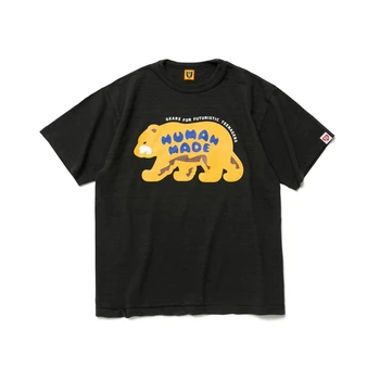 Футболка С изображением человека, мужская Женская футболка с логотипом Медведя, футболки из бамбукового хлопка