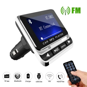 Автомобильный FM-передатчик Bluetooth MP3-плеер с 1,4-дюймовым ЖК-экраном Громкая связь Адаптер быстрой зарядки FM-модулятор zender