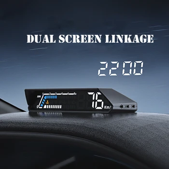 Двойной экран дисплея S100 OBD Многофункциональный автомобильный прибор для контроля температуры трансмиссионного масла Автомобильные аксессуары