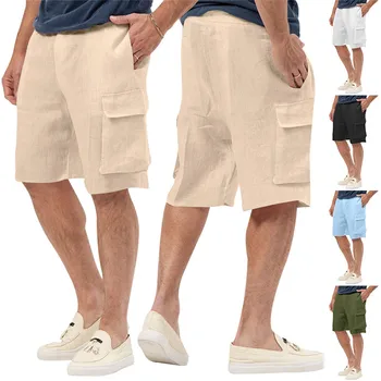 Повседневные свободные мужские летние шорты для бега трусцой, шорты в стиле ретро, спортивные сетчатые шорты, мужские шорты для тренировок, шорты для мужчин, больших и высоких
