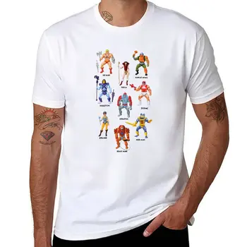 Новые винтажные герои и злодеи Masters of the Universe! Винтажная футболка с изображением игрушек, графические футболки, мужские футболки champion