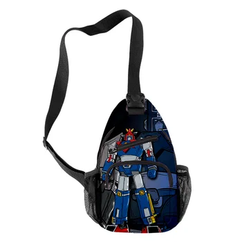 Мужская / женская сумка WAWNI Voltes V с 3D принтом, повседневный рюкзак на молнии, мужская / женская сумка на молнии, повседневная школьная сумка для мальчиков и девочек
