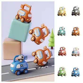 Мальчики Нажимают и едут, модель автомобиля, игрушки для детей ясельного возраста, машинка скорой помощи с инерционным возвратом, мини-милая полицейская машинка-игрушка